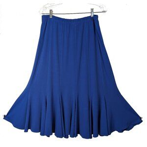 Blue Bellissima Mid length paneled skirt Size 14
